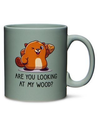 "Looking At My Wood Coffee Mug - 20 oz."