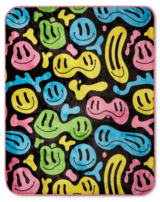 "Melty Smile Fleece Blanket"