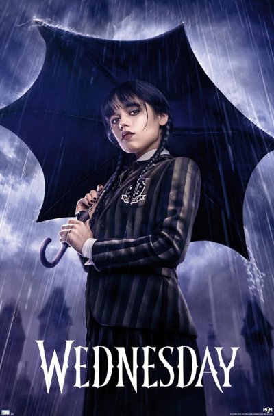 Wednesday Umbrella Poster