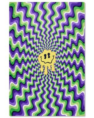 "Trippy Smiley Face Tapestry"