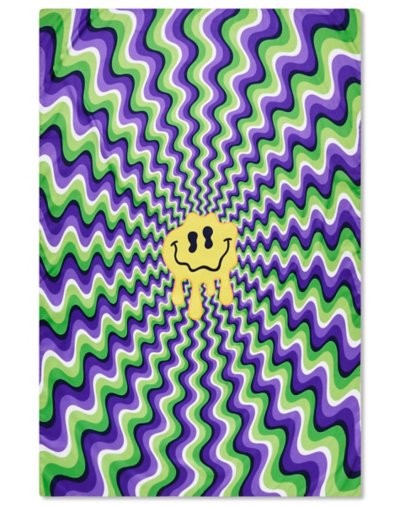 "Trippy Smiley Face Tapestry"