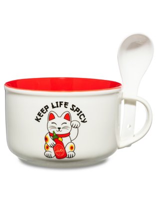 "Keep Life Spicy Bowl with Spoon - Sriracha"