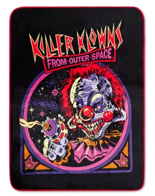 "Killer Klowns from Outer Space Retro Reversible Fleece Blanket"