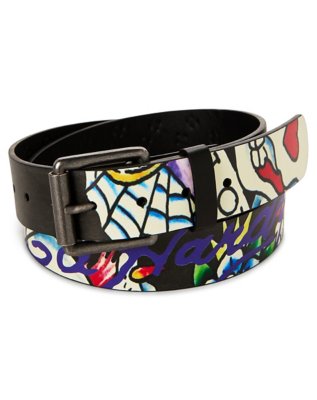 "Ed Hardy Multi-Color Skull Belt"