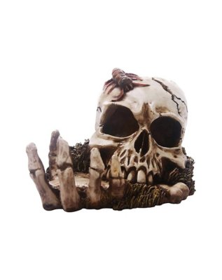 "Skull In Hand Ashtray"