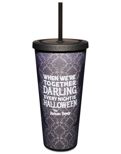 Morticia and Gomez Cup with Straw 24 oz. - The Addams Family