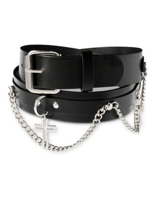 "Hanging Cross Chain Belt"