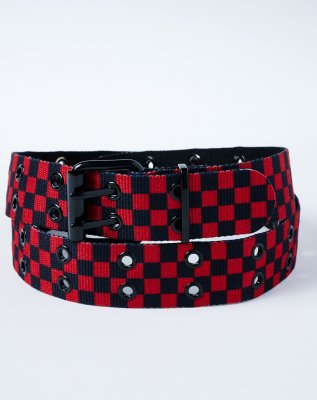 "Red and Black Checkered Belt"