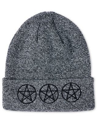 "Triple Pentagram Knit Hat"