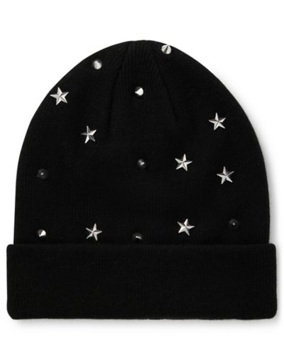 Spike and Star Knit Hat