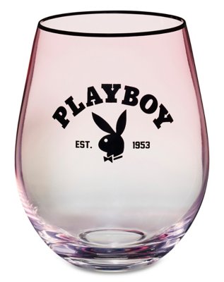 "Playboy Wine Glass - 22 oz."