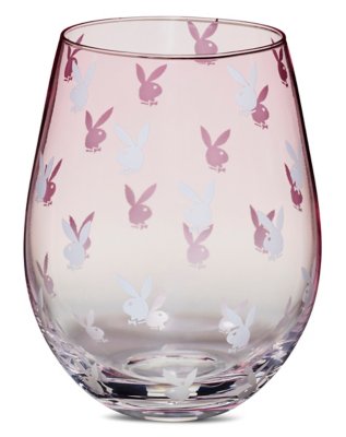 "Playboy Ombre Stemless Wine Glass - 22 oz."