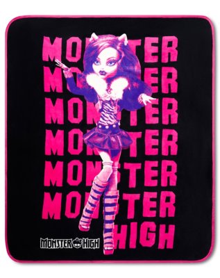 "Monster High Fang Fleece Blanket"