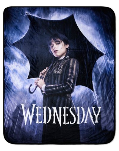 Wednesday Umbrella Fleece Blanket