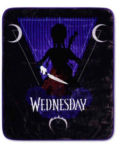 Wednesday Cello Fleece Blanket