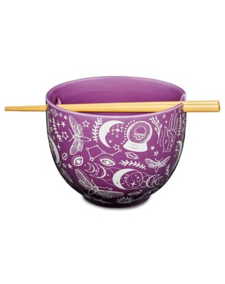 "Moon Print Bowl with Chopsticks"