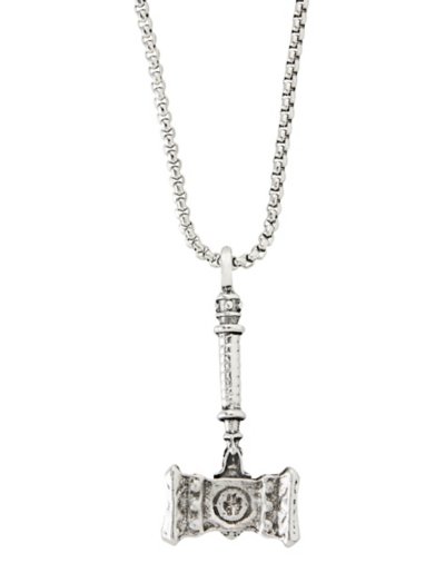 Viking Hammer Pendant Necklace