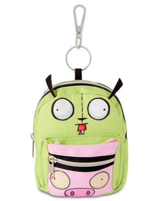 "Invader Zim Backpack Keychain"