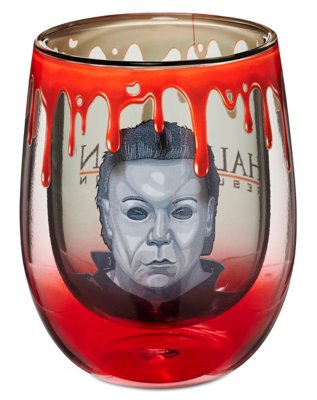 "Michael Myers Double Wall Stemless Wine Glass 13 oz. - Halloween"