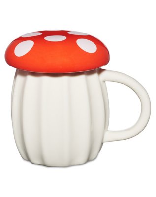 "Mushroom Mug with Lid - 15 oz."