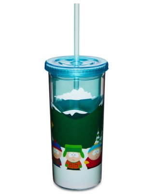 "South Park Bus Stop Cup with Straw - 20 oz."