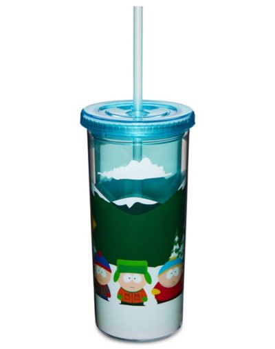 "South Park Bus Stop Cup with Straw - 20 oz."