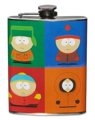 "South Park Characters Flask"