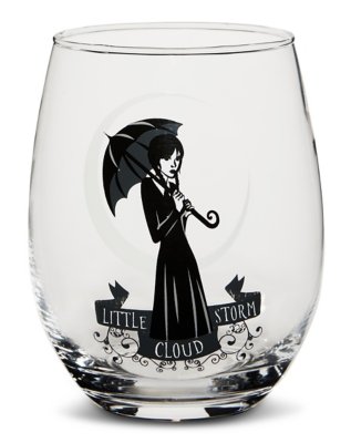 "Little Storm Cloud Stemless Wine Glass 20 oz. - Wednesday"