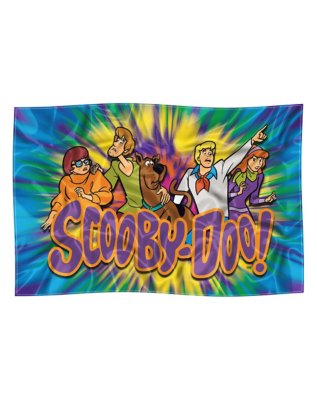 "Tie-Dye Groovy Mystery Gang Tapestry - Scooby-Doo"