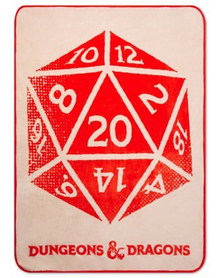 "Dungeons & Dragons Dice Fleece Blanket"