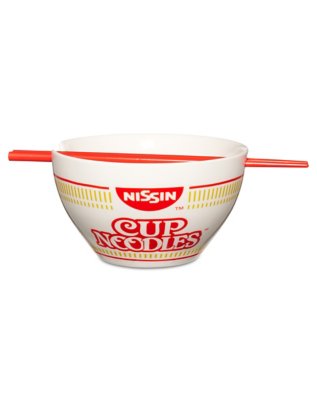 "Cup Noodles Bowl with Chopsticks"