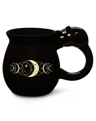 "Mystic Cat Molded Coffee Mug - 17 oz."