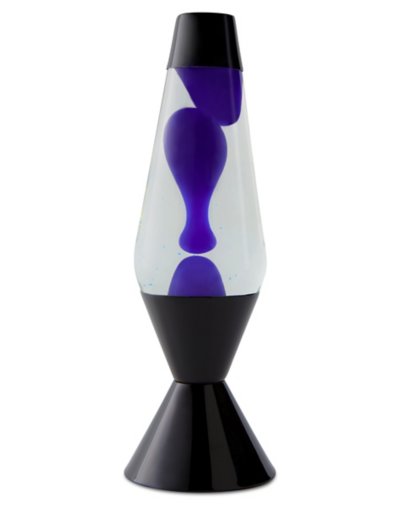 16.3 Inch Black Base Clear Lava Lamp