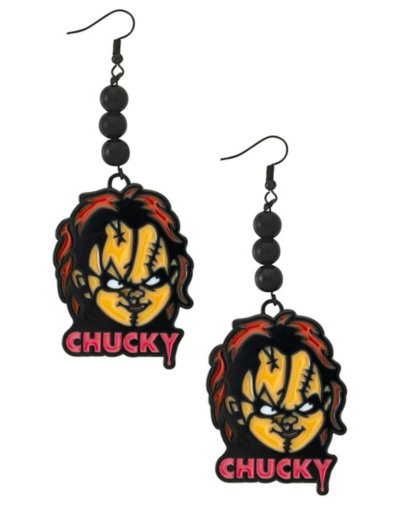 Chucky Stained Glass Style Dangle Earrings