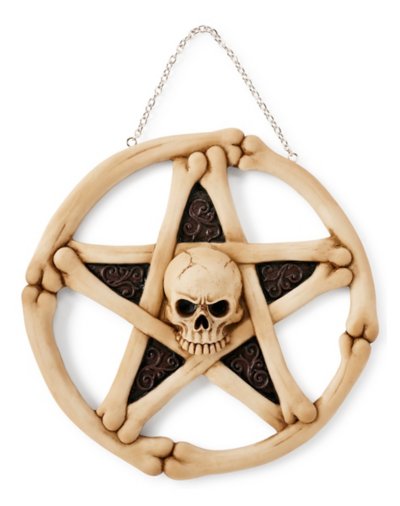 Pentagram Skull Hanging Wall Decoration