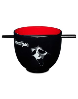 "Ghost Face Bowl with Chopsticks - 20 oz."