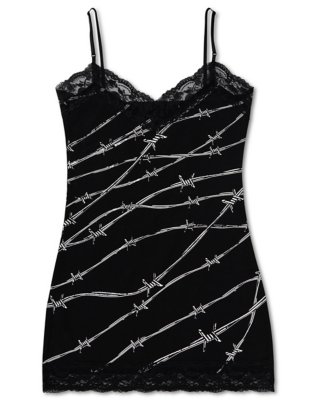 "Barbed Wire Cami Mini Dress"