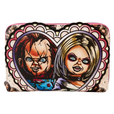 Loungefly Chucky and Tiffany Heart Zip Wallet - Bride of Chucky