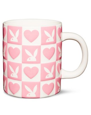 "Playboy Checkered Heart Coffee Mug - 20 oz."