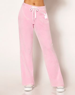 Pink velour track discount pants