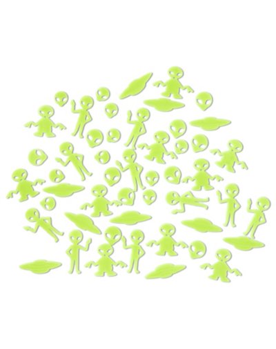 Glow in the Dark Aliens - 50 Pack