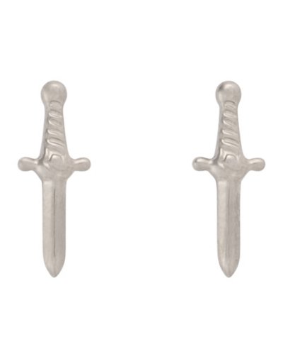 Dagger Titanium Stud Earrings