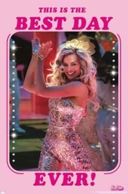 "Barbie Best Day Ever Poster - Barbie the Movie"