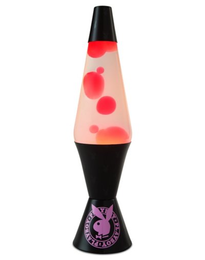 Playboy Bunny 17 Inch Lava Lamp Pink and Black