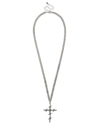 Barbed Cross Pendant Necklace