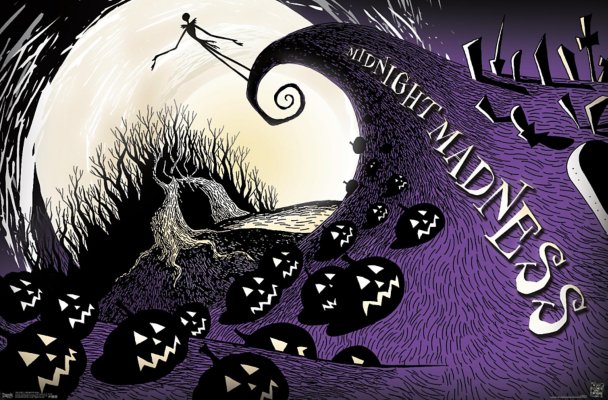 "Jack Skellington Midnight Madness Poster - The Nightmare Before Christ"