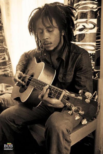 "Bob Marley Sepia Poster"