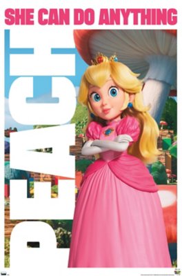"Princess Peach Poster - The Super Mario Bros. Movie"