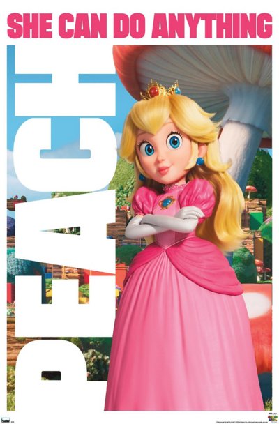 Princess Peach Poster - The Super Mario Bros. Movie