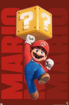 "Mario Jumping Poster - Super Mario Bros."